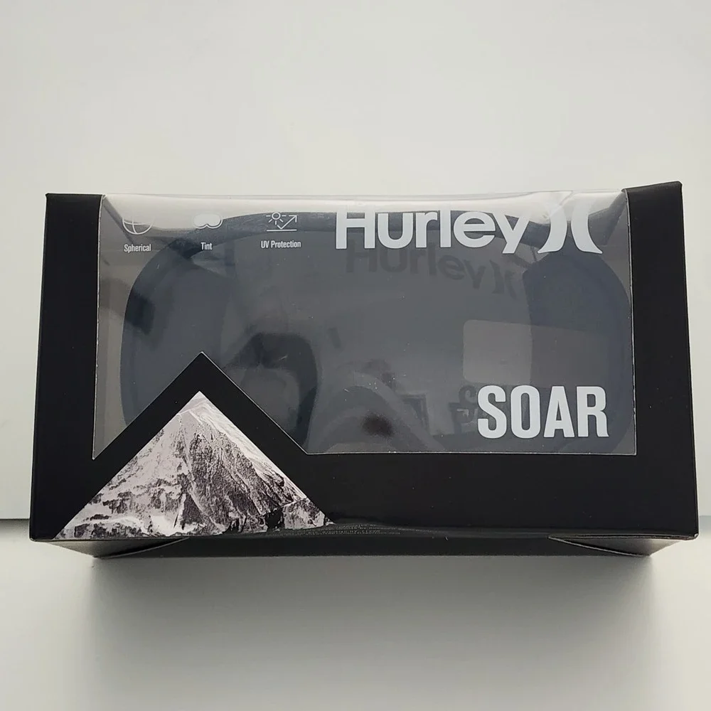 NEW in‎ box Hurley Soar snow ski snowboarding goggles light gray